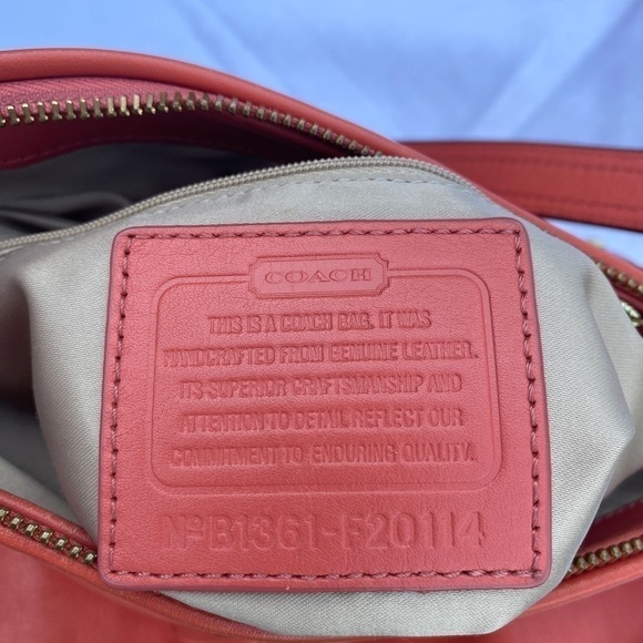 Coach Ashley Shoulder  Bag Peach - Picture 14 of 16